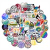Volleyball Stickers 100PCS, Motivational Volleyball Decals Waterproof Vinyl for Water