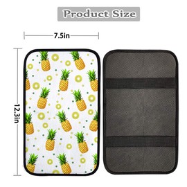 Auto Center Console Pad, Violet Car Armrest Seat Box Cover Protector Universal Fit