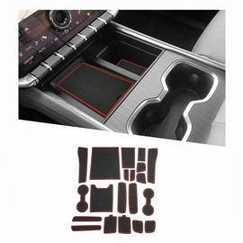 2025 Acadia Door Slot Mats for GMC Acadia 2026 Accessories Anti-Slip Interior Rubber Mats Center Console Liner Compatible with 2025 2026 GMC Acadia Denali/Elevation/AT4(20PCS/Sets)
