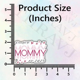 (3Pcs) Mommy Vinyl Sticker - Decal for Water Bottles, Books, Laptops, Phones, Tumblers, Size 2.2 x 3 Inch