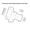 DecoBasics 20 Pack Oil Rubbed Bronze Cabinet Hinges for Cabinet