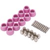 Plasma Cutting Torch Consumables Kit Electrode Contact Tip Ceramics Nozzle