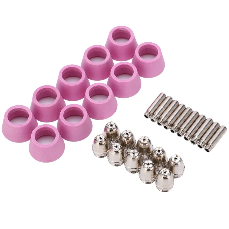Plasma Cutting Torch Consumables Kit Electrode Contact Tip Ceramics Nozzle