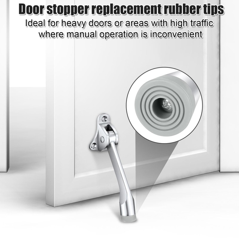 6pcs Door Stopper Replacement Rubber Tips, Door Stop Bumper Tips