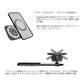 Bullcon SPH-M01 Smartphone Holder, Display Mount, Magnetic Holder