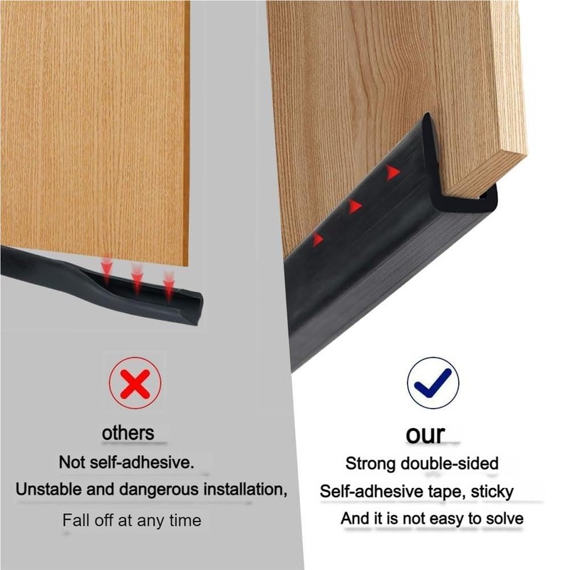 WZERHO Rubber Edging Strip - Black Plastic Trim Seal Grommet