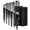 MAANGE 18Pcs Brochas de Maquillaje con Estuche Kit Alta Calidad