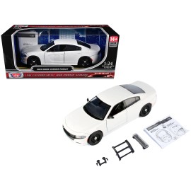 2023 Dodge Charger Pursuit Police Car DCD Series 1/24 Diecast Custom Builder's Kit for Law Enforcement Public Service White