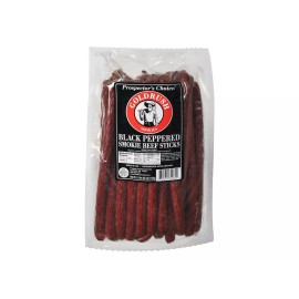 Gold Rush 2.5 LB Black Pepper Beef Smoked Sticks (2) 30 Count Pack Free Shipping
