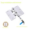 Door Hinge 3 1/2 Inch Interior Door Hinges Satin Nickel