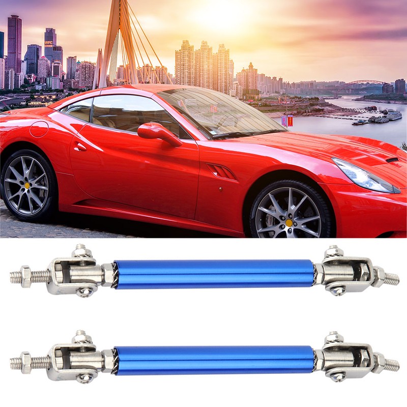 2Pcs 75mm Car Bumper Protector Lip Rod Splitter Strut Tie