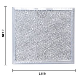 Grease Filter for GE Microwave JVM7195SK1SS, JVM7195SK2SS, JVM7195SK3SS, JVM7195SK4SS, PVM9179SK4SS, JVM7195SF1SS, JVM7195FL1DS, PVM9179SK2SS, PVM9215SK3SS Oven Vent Filter Replacement.(2Pack)