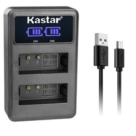 Kastar LP-E10 LED2 USB Battery Charger Compatible with Canon EOS Rebel T3, EOS Rebel T5, EOS Rebel T6, EOS Rebel T7, EOS 1100D, EOS 1200D, EOS 1300D, EOS 1500D, EOS 2000D, EOS 3000D