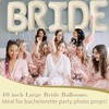 40inch Bride Balloons - Jumbo Bride to Be Balloons for