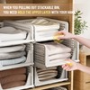 Pinkpum 6 Pack Closet Organizers Storage Bins, Stackable Plastic Drawer