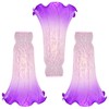 HWDFEI Lily Flower Glass Lampshade Replacement, 3 Pack,Tulip Style Table