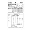 Burda B7966 - Cartamodello per Pantalone, 19 x 13 cm