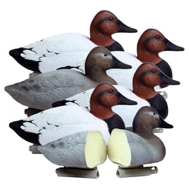Higdon Outdoors Battleship Canvasback Duck Decoys | Unsinkable with Swivel Heads & Weighted Keels | High-Contrast Visibility| Durable & Easy-Set Floating Design | Foam Filled | 6pk