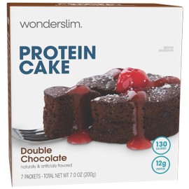 WonderSlim Protein Cake Mix, Double Chocolate, 12g Protein, Low Carb (7ct)
