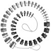 Nut and Bolt Thread Checker 45 Male/Female Thread Gauges (24