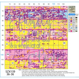 OWN4B Cross Stitch Kits Embossed Warm Inspirational Phrases Printed Pattern 11K 14.2" x 14.2"