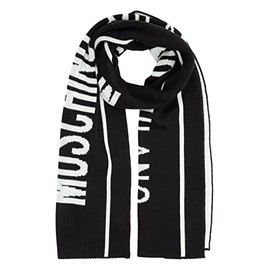 Moschino Men's Wool Scarf Black, black