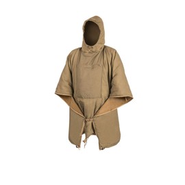 Helikon-Tex Swagman Roll Military Poncho, Bushcraft Line - Multi-purpose Rain Poncho & Emergency Cape - Survival and Military Gear - Woobie Blanket & Jacket (Coyote)