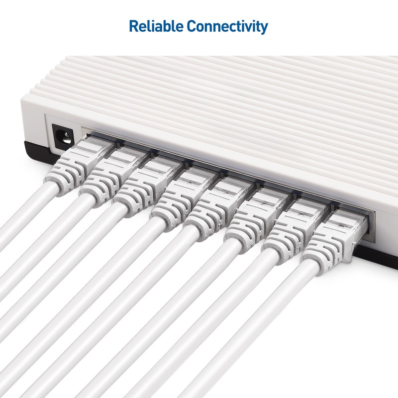 Cable Matters- Cable Ethernet Cat 6 corto sin enganches de