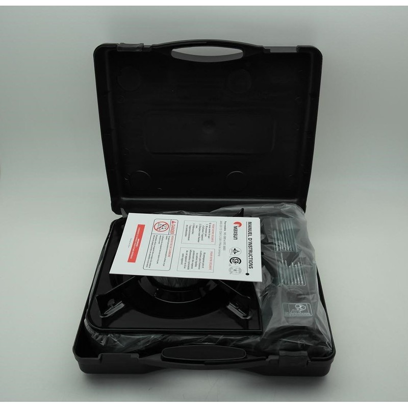 Maxsun Portable Gas Stove MS3800 (Black), 9,560BTU High Power, Camp