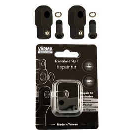 VÄRMA 1/4" Drive Breaker Bar Replacement Head Kit 2PCS – CR-MO Flex Head Repair Set with Drive Squares, Screws & Washers – Compatible with 1/4" Drive Breaker Bars