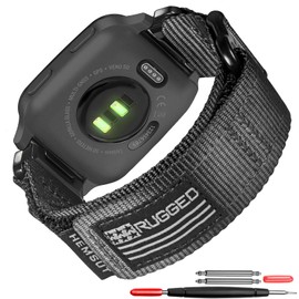 Compatible for Garmin Venu/Venu 2 Plus/Venu Sq/Venu Sq 2/ Venu Sq Music (Not Venu 2S/Venu 2) Quick Pins Watch Band, Super Rugged Nylon Sports Strap With Woven Loop Design