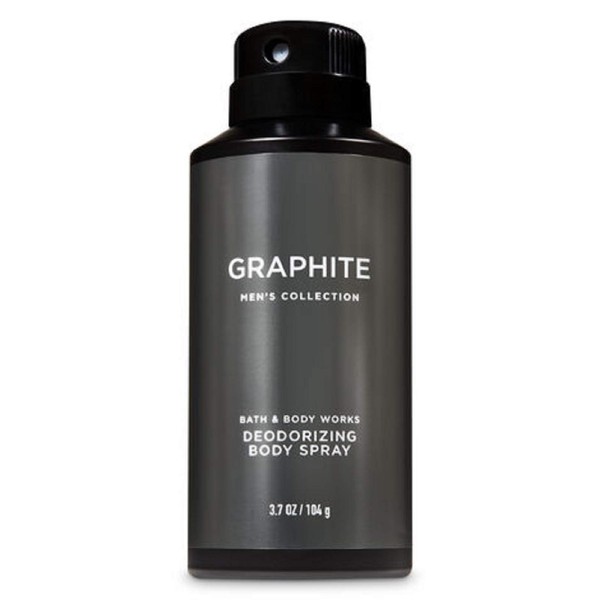 Bath & Body Works Graphite Men's Deodorizing Body Spray, 3.7 Fl Oz