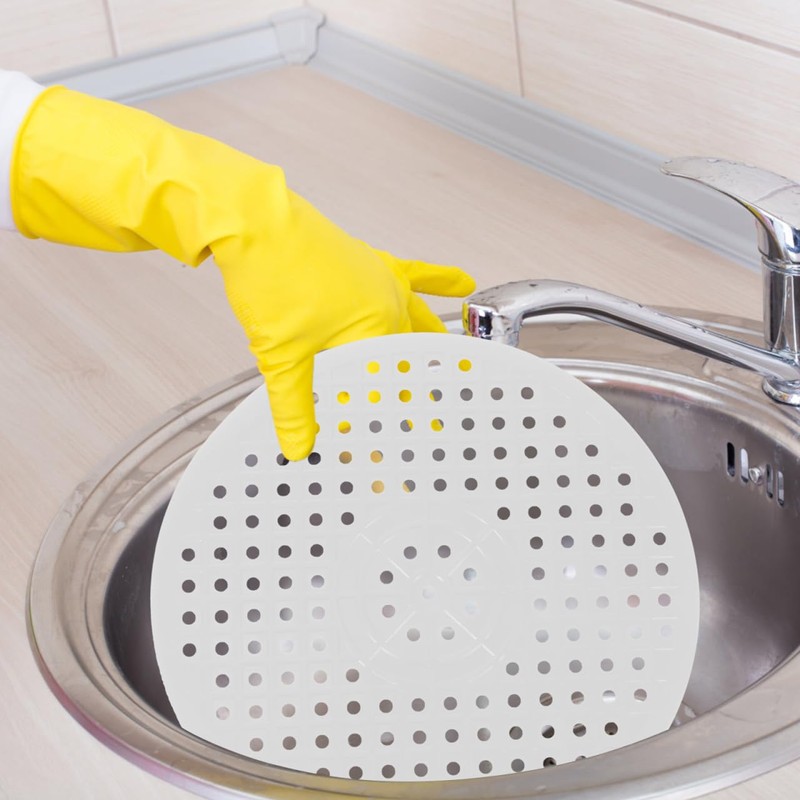 Alipis Sink Protector Mat: 2PCS Soft Rubber Round Sink Drain