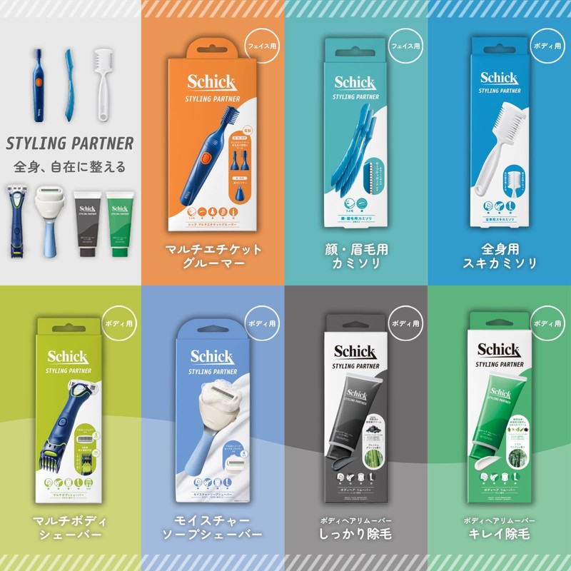 Schick(シック) Physica Multi Body Shaver (with blade + 1 replacement