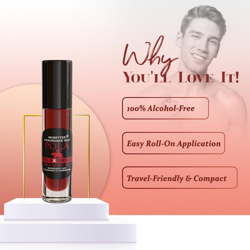 MOBETTER FRAGRANCE OILS Pola Red Extreme Cologne Body Oil for