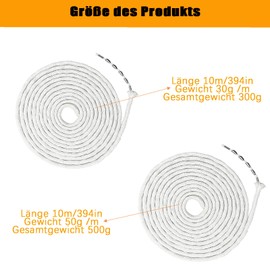 300 g/500 g lead tape for curtain weights, 10 metres, durable lead tape for curtains and curtains, shower curtains, curtain weights for outdoor use for perfect draping (10 m/500 g)