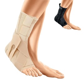 SPORLASTIC Neurodyn Classic Foot Drop Support (2 Colours) - German Made & NHS Supplied Lightweight Foot Drop Brace for Flaccid Paralysis - #1 Shoe-Compatible Splint - Beige - Size 4 - Left