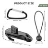 Tarpaulin Clips Set, 10 Pieces Black Tarpaulin Tensioner Clips with