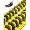 Dramatic 6D Mink False Eyelashes, Super Fluffy Wispy Style, 10