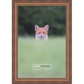 Poster Palooza 26x40 Traditional Antique Gold Wood Picture Frame - UV Acrylic, Foam Board Backing, & Hanging Hardware Included!