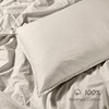 BIOWEAVES 100% Organic Washed Cotton Percale Weave Twin Duvet Cover