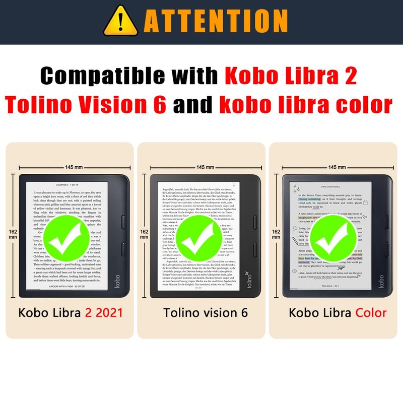 TOPCASE TPU Case for Tolino Vision Color 2024/Kobo Libra Color