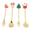Christmas Spoons Forks Stainless Steel Cute Stylish Christmas Tableware Set