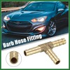 Motoforti 5pcs 1/4" 6mm Hose ID Brass Barb Hose Fitting