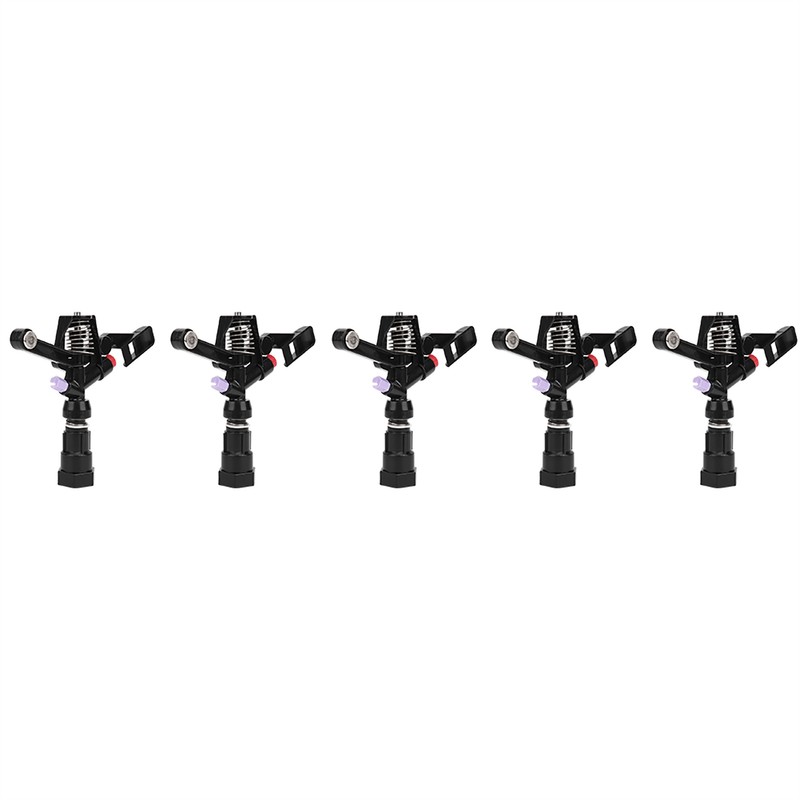 5Pcs 3/4in DN20 Female Thread Rotating Sprinkler Rocker Nozzle for