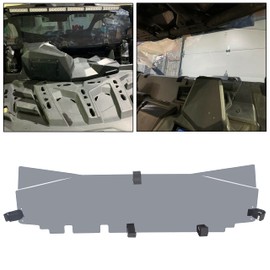 KUAFU Tinted Rear Windshield Compatible with 2017+ Can Am Maverick X3 Dark Tint Smoke Windscreen Rear Window Panel Polycarbonate