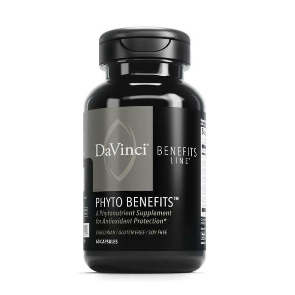 DAVINCI Labs Phyto Benefits - Dietary Supplement to Support Detox, Metabolic Health and Immune System Function* - with Broccoli Sprouts, Quercetin and More - Gluten-Free - 60 Vegetarian Capsules