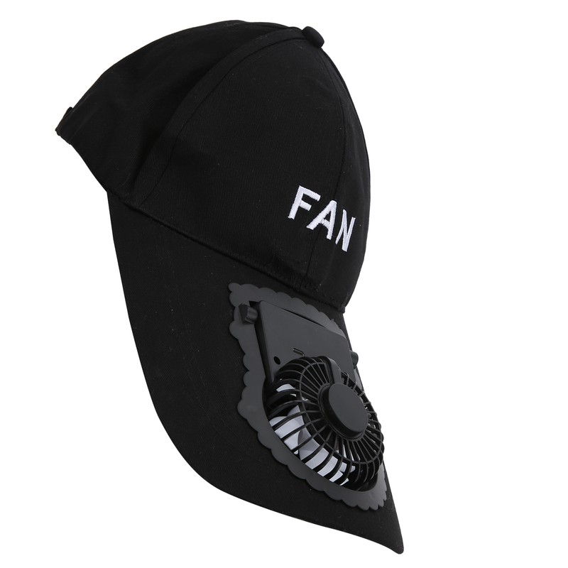 Portable USB Rechargeable Fan Hat Adjustable Adult Unisex Sun UV