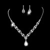 Aokun Kit Boda Sets De Joyeria Cristal Deco Mujer Collararete