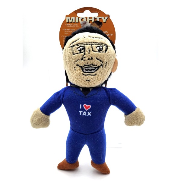 Tuffy Mighty Tax Man Floating Squeaky Plush Tug & Shake